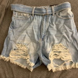 Fashionnova Laid Back Distressed Boyfriend Shorts